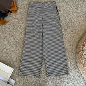 Zara Monochrome Houndstooth Trousers